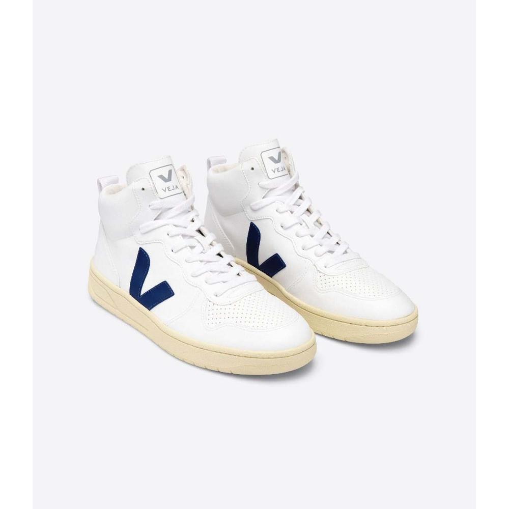 Veja V-15 CWL Magasszárú Női White/Blue | HU 370UZG